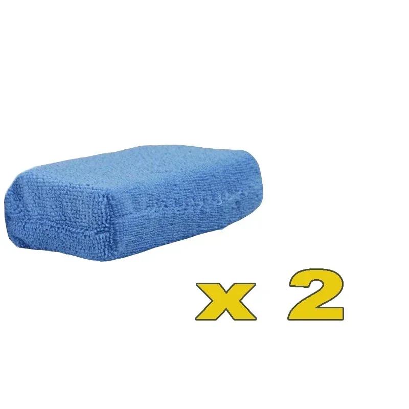 2-10Pcs Car Wax Applicator Pads Microfibre Polishing Sponges Soft Auto Detailing Waxing Sponge Cleaning Foam Car Paint Care Pad