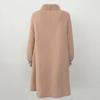OFTBUY Autumn Winter Jacket Natural Real Mink Fur Collar Long Thick Warm Wool Blends Coat Women Outerwear Streetwear Chinese