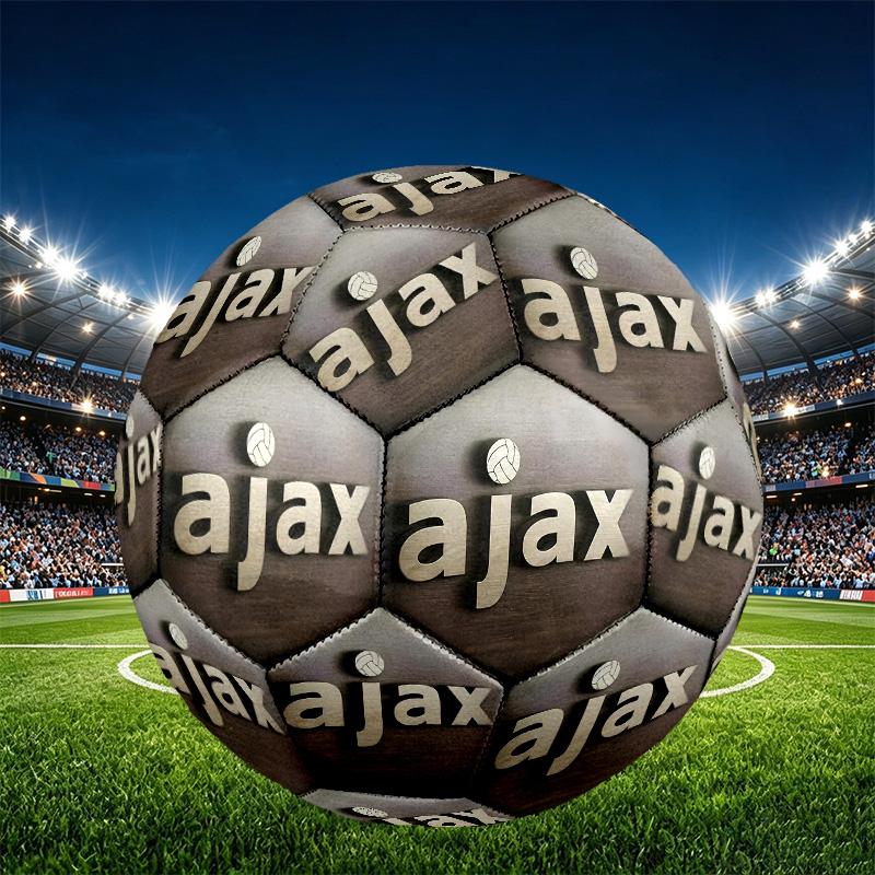 Ajax Print Size 5 Soccer Ball, PU Wear Resistant Football for Match Training and Daily Practice, Birthday Gift for Soccer Fans