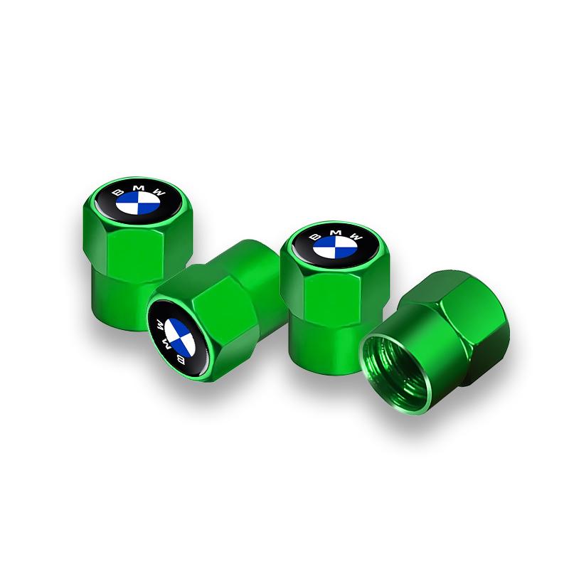 For BMW 1 W E82 4PCS Aluminum Alloy Car Wheel Tire Valve Cap Stem For BMW 50th Kith F30 F10 E90 E46 E60 E70 E39 E36 E87 X7 E92 E91 E28 X3 X1