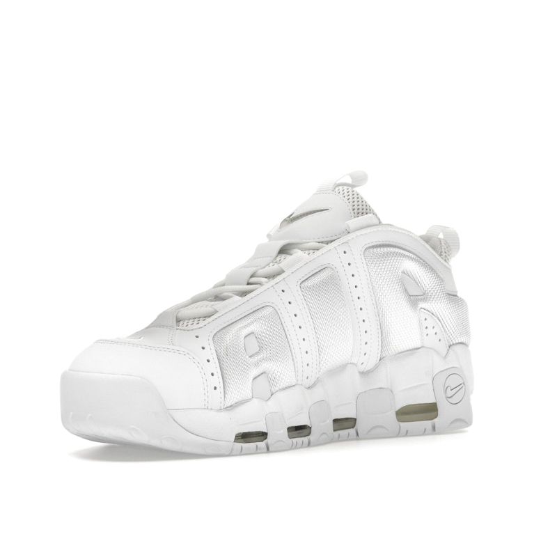 Nike Air More Uptempo Low Triple белые мужские кроссовки FZ3055-100