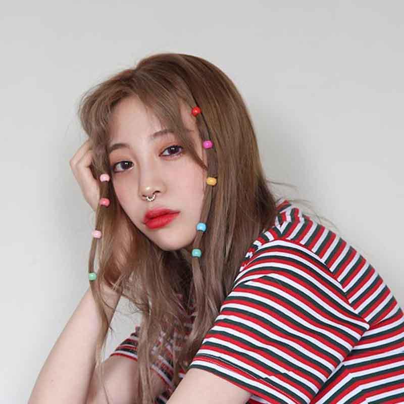 Красочные круглые клипсы для волос