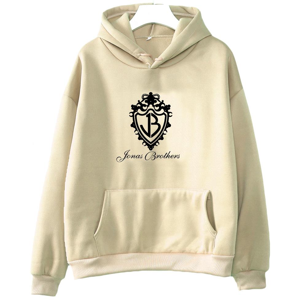 Jonas Brothers Classic Logo Hoodies Graphic Print Sweatshirts Men Women Long Sleeve with Hooded Pullovers Fashion Tops