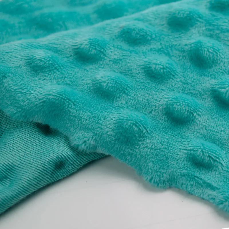 1 Yard Super Soft Minky Dot Fabric Sewing Baby Blanket Toys Material Antipilling Eco-Friendly Polyester Handwork Plush Fabric