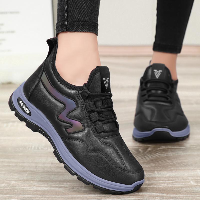 Зимние ботинки для женщин, теплые нескользящие ботинки с подкладкой из искусственного меха, обувь для ходьбы на открытом воздухе, нескользящая обувь для треккинга, женские удобные короткие ботинки