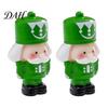 Cute Cake Toppers for Christmas 2Pcs Mini Figurine, Santa Claus Nutcracker Soldier Dolls, DIY Accessories Compact Shelf Display Ornaments Micro