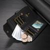 For Samsung Galaxy S25 FE Case with Multi-Card Holder and Strap PU Leather Phone Cover Stand
