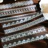 30pcs Handbook Lace Series Creative Retro Lace Ribbon Strip Stickers Scrapbook DIY Aesthetic Material Stationery Stickers