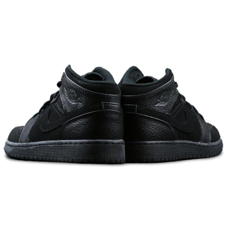 Jordan 1 Mid Retro Яркий Черный 554725-064