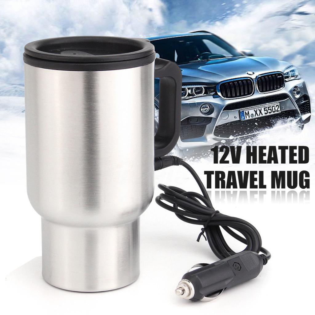 Чайник из нержавеющей стали, дорожный автомобильный горшок, прикуриватель, вода 12 В, 450 мл