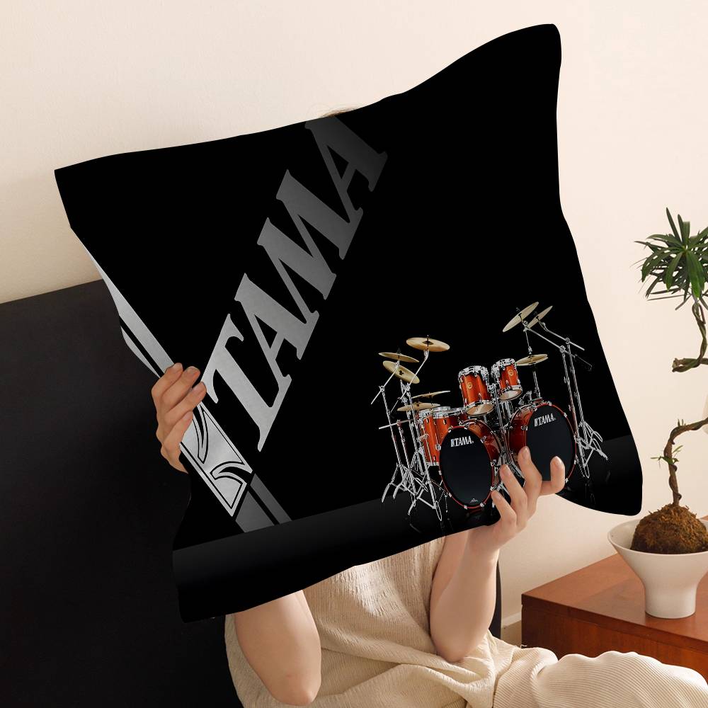 Стильная наволочка для подушки T-TAMA Drum с мультяшным принтом, Подарочная наволочка для подушки, Декор для спальни, дома, дивана, стула, сиденья, наволочка