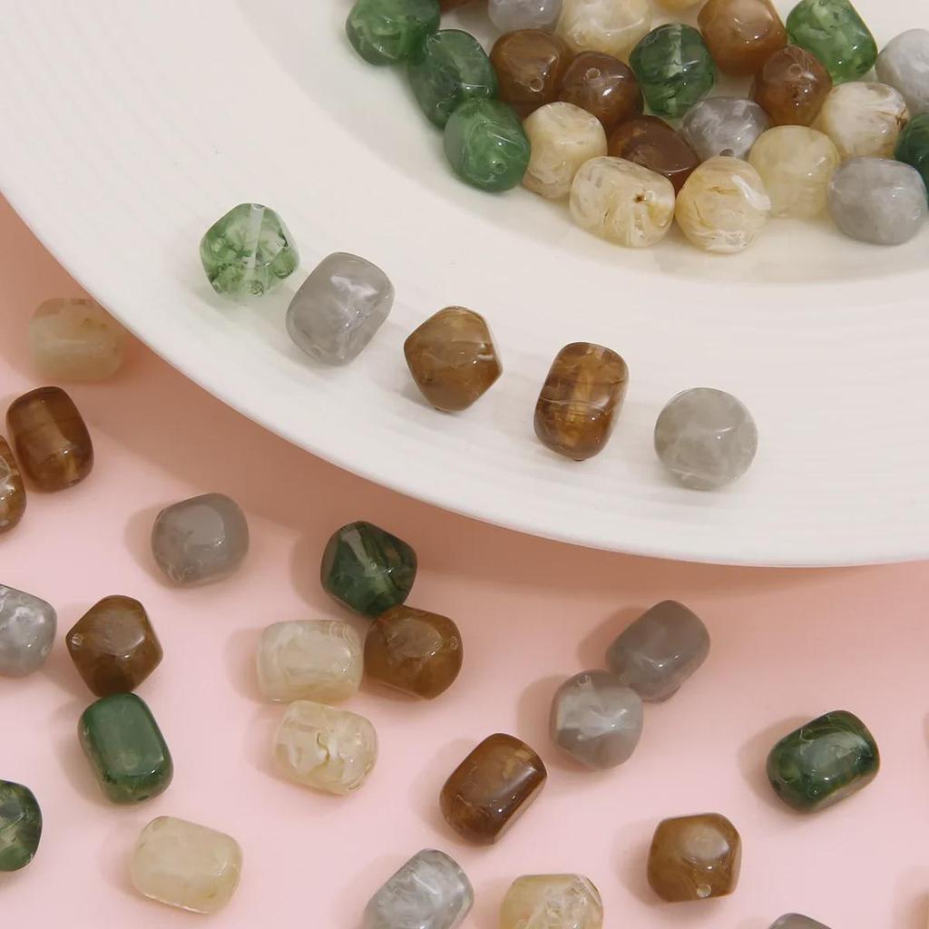 Круглые бусины Halo из искусственной смолы для самостоятельного изготовления ювелирных изделий