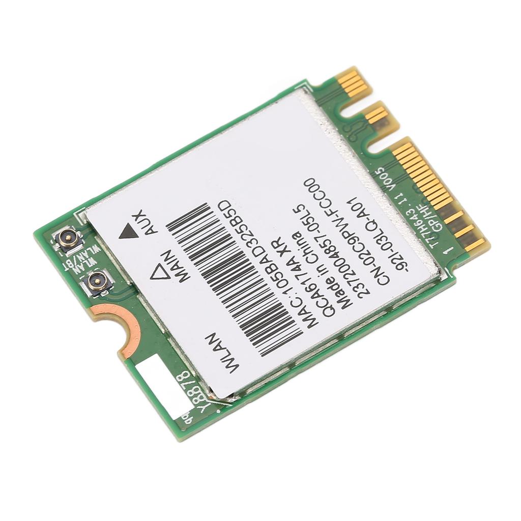 Wireless Net Card 867M 2.4 GHz5 GHz Dual Band Wear Resistant PCB Wireless Card with M.2 Interface for Laptop