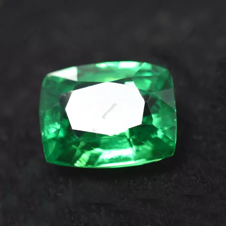 Natural Green Tourmaline Loose Gemstone 10.24 ct Unique Cushion Cut October Birthday Birthstone
