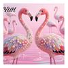 Stress Relief Craft Hobbies Luxury Faux Pearl Rhinestone Painting Kit, 25x25cm DIY Resin Art with Animal And Supplies for Relaxation Floral Patterns,