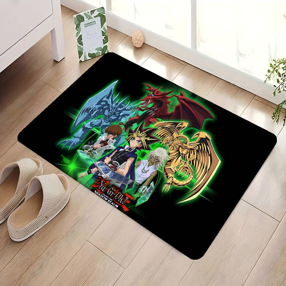 1PC Anime Y-Yu G-gi O-oh Bathroom Mat Anti-slip Absorb Water Long Strip Cushion Bedroon Mat Welcome Doormat