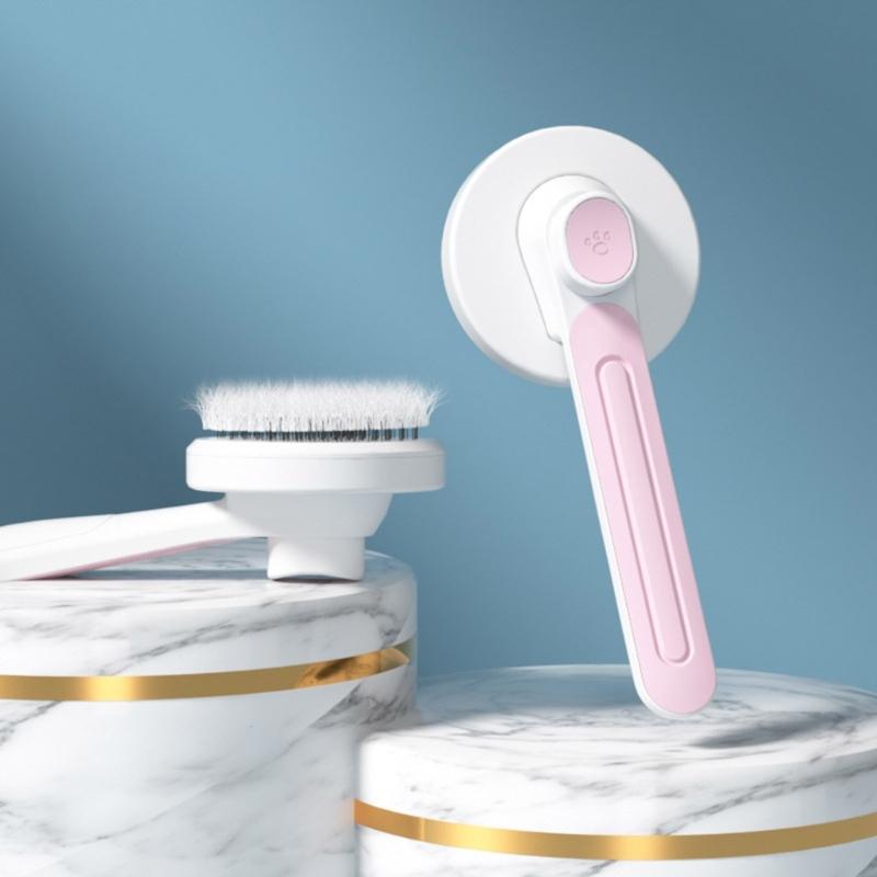 Pet Cat Brush Dogs Comb Self Cleaning Massage Brush for Dogs Hair Removes Tangles Pet Hair Massages Comb Accessories