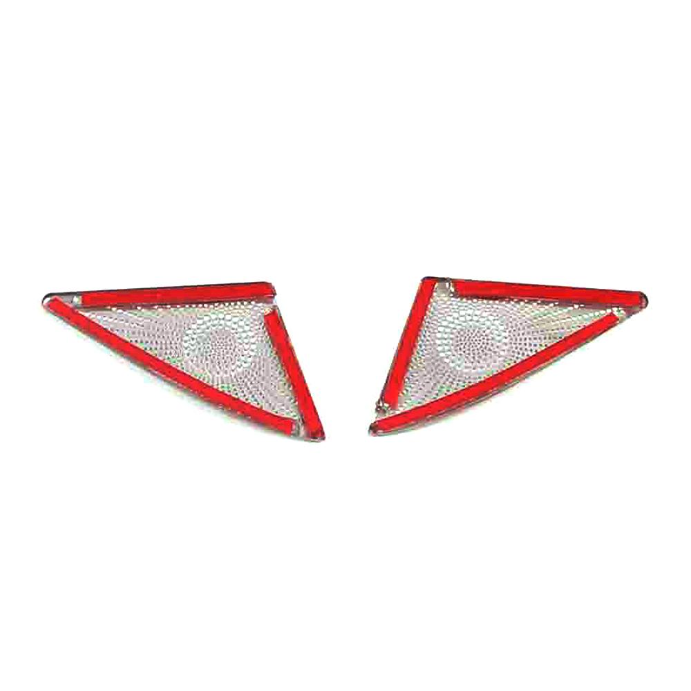 For Haval H6 3rd Gen 2022 Window Triangle Pillar Audio Sound Speaker Panel Cover Interior Accessory Stainless Steel