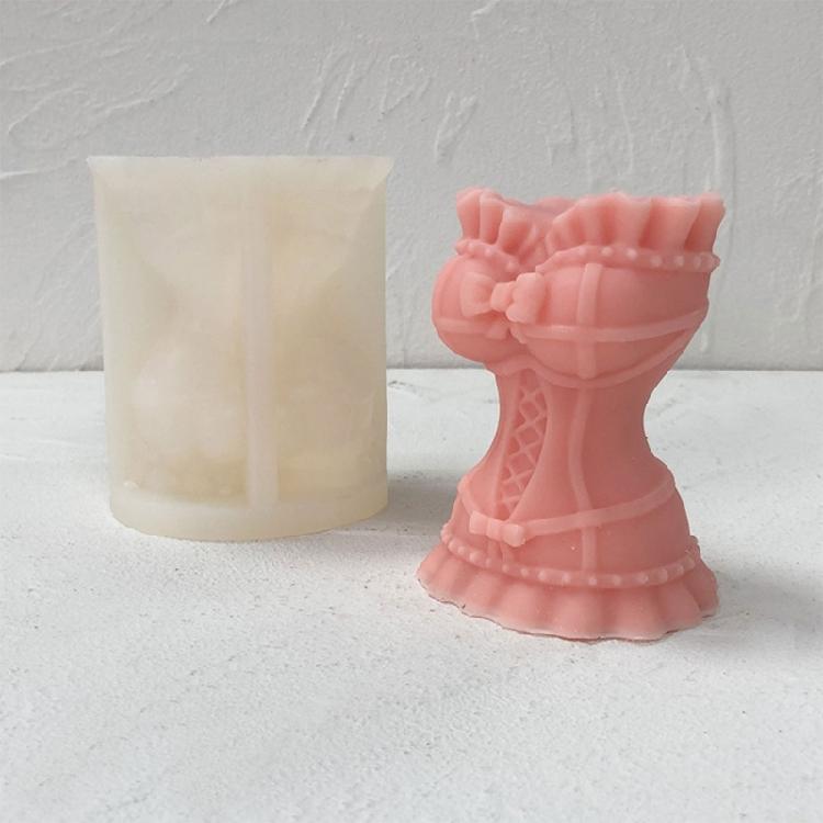 3D Формы для корсетов из смолы, Формы для свечей, Силиконовые формы для свадебных платьев, Формы для глины DIY