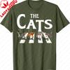Lovely Cat Rock Music Funny Cat Lover Gifts for Unisex Women TShirt High Quality Cotton Printed Tshirt Tops Regular Short Sleeve