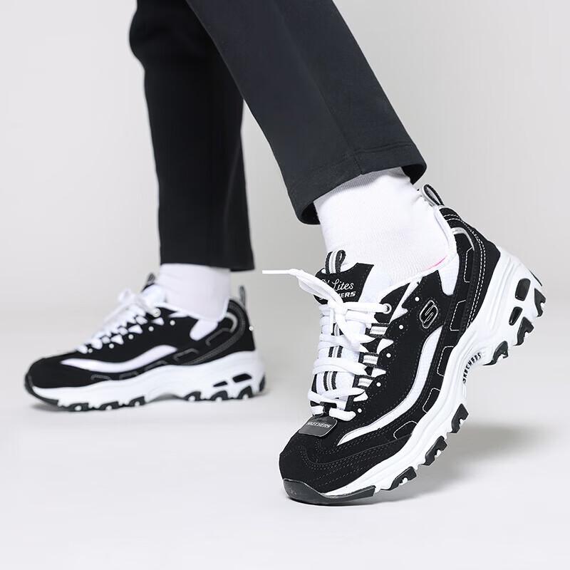 Skechers Женские дышащие повседневные кроссовки на толстой подошве