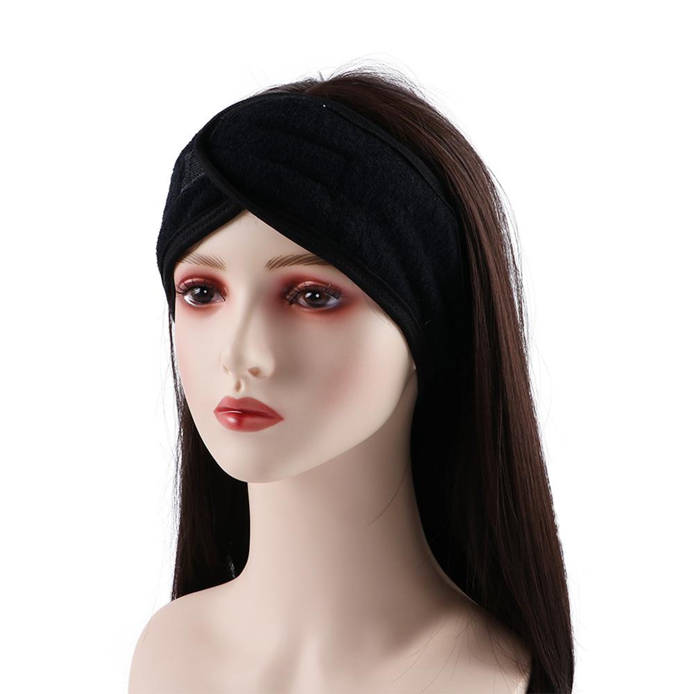 Fashion Women Adjustable Facial Shower Caps Tiara Turban Makeup Hairband Head Band Turban