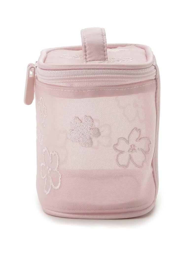 Косметичка из органзы с вышивкой сакуры PWGB251712 PNK [Gelato Pique] [ВЕСНА]