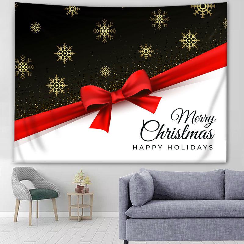 Рождественский фон, ткань, подвесная ткань, прикроватный гобелен для девочек, настенная ткань для общежития, подвесная картина