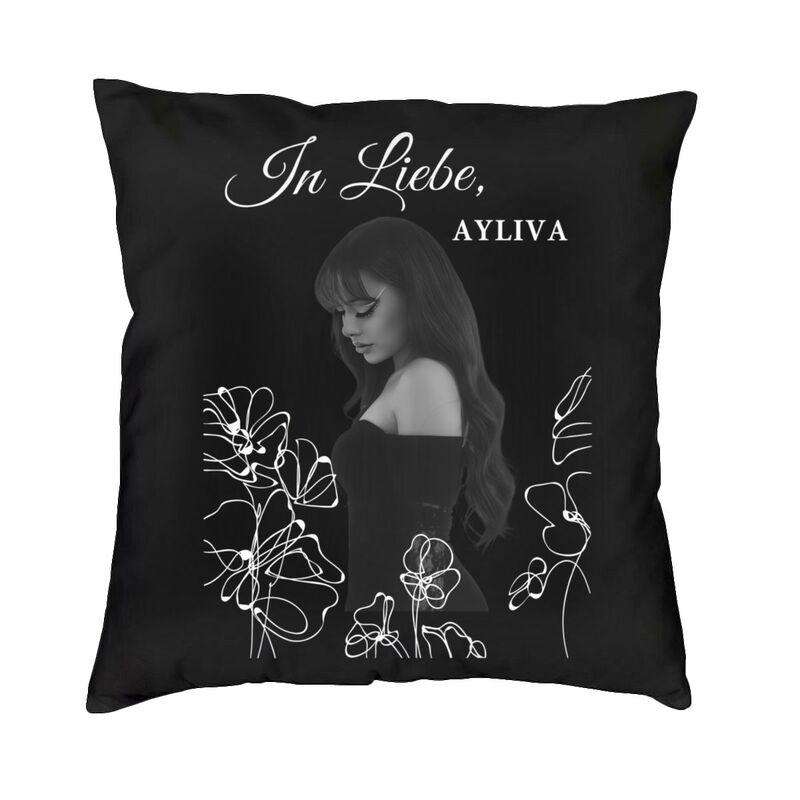 Custom Germany Ayliva Singer And Musician Cushion Cover Double Side Print Throw Pillow Case for Sofa Pillowcase Home Decorative