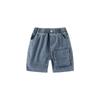 Джинсовые укороченные брюки для мальчиков Children Cropped Pants Шорты со средней посадкой Летняя одежда для детей Штаны-карго для детей Шорты-бермуды