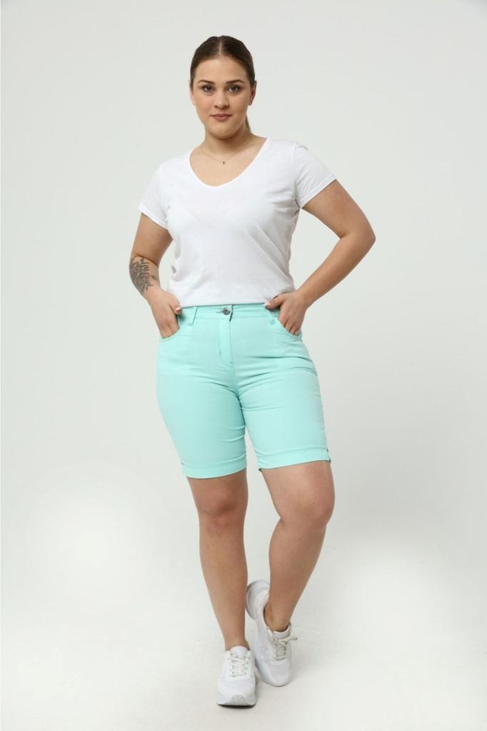 Женские модные шорты большого размера и габардиновые шорты-бермуды