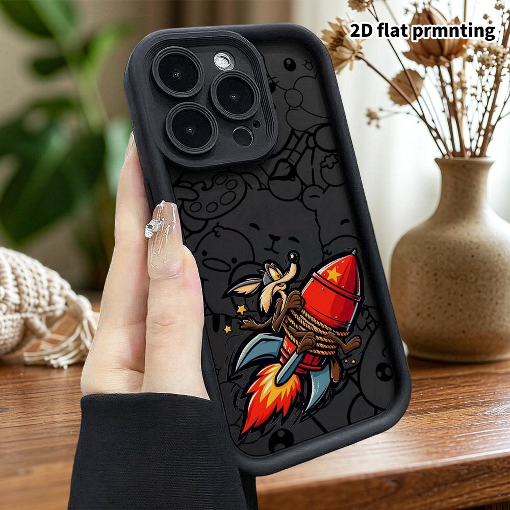 Phone case: 2D flat design, suitable for iPhone 18 17 16 15 14 13 Pro cases, cartoon characters, perfect Christmas and Halloween holiday gift