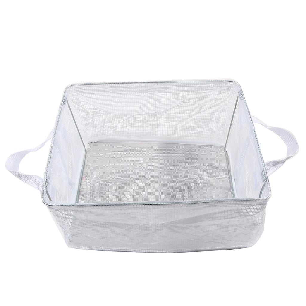 1/2/3/4pcs Closet Clothes Organizers Clothes Underwear Transparent Storage Box Stainless Steel Frame Wardrobe Storage Organizer