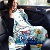 1pc Fashion Pochacco Blanket, Perfect for Home Decor, Gift Idea, Seasonal Use, Living Room, Travel, Camping, Car Blankets, Beach, Office Naps.H023