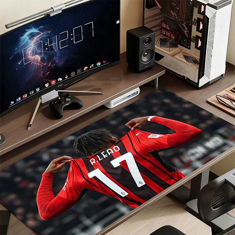 Leao Mouse Pad, Large Gaming Desk Mat, Non-slip XXL Mousepad for Laptop & Tablet, Mini PC Playmat with Stitched Edges