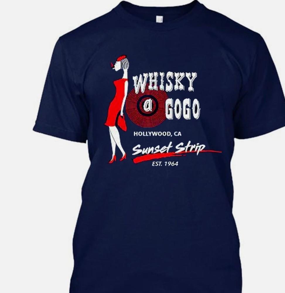 Hot Whisky A Go Go TShirt Navy Size S M L 2345XL COTTON MEN Unisex T-Shirt