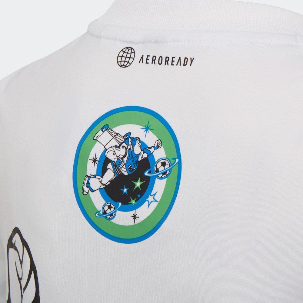 adidas Белая детская футболка, коллаборация с Disney, HA6585