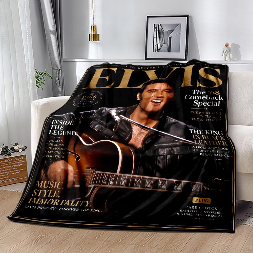 Elvis Presley Performance Blanket Ultra-Soft Perfect for Couch Chair Seaside for All Occasions Modern Style Suitable for Gifting Relatives and Friends
