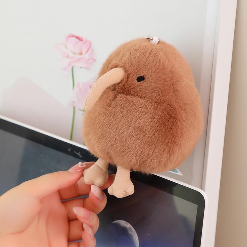 Мягкая короткошерстная плюшевая игрушка - птица киви. Идеально для детей и подростков. 11 см, Маджонг