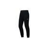 Li Ning Fitness Series Logo Print Elastic Waist Mid Rise Loose Cuff Sports Pants Women Bottoms Black AKLSA66-1