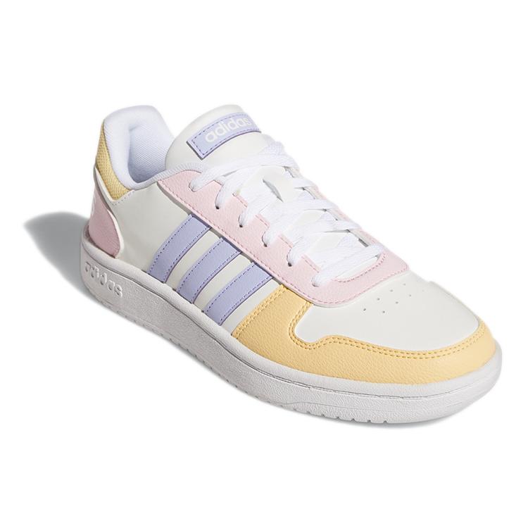 adidas Кроссовки Hoops 2.0 'White Yellow Pink' Женские GY5903
