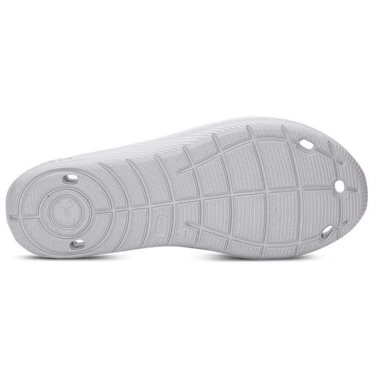 Under Armour Locker 4 Slide Mod Grey Men Sneakers White 3023758-100