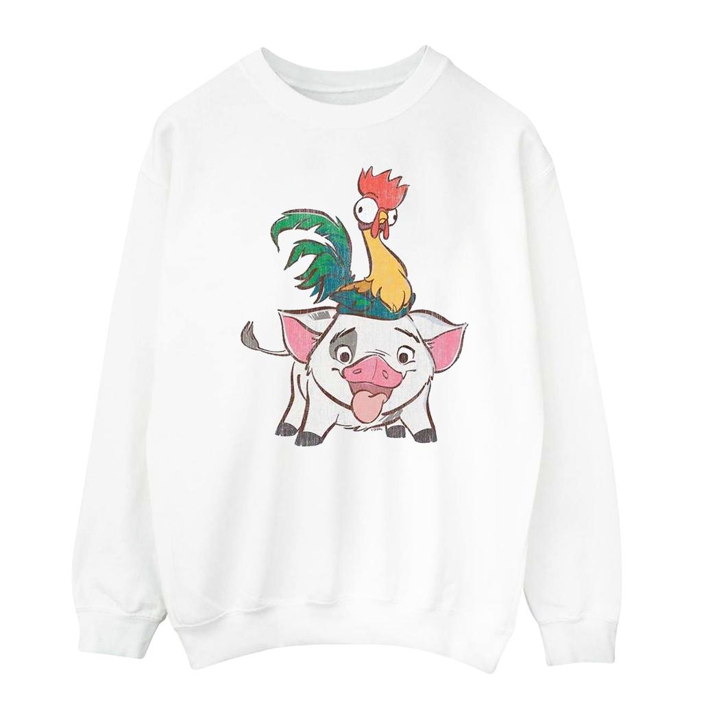 Disney Mens Moana Hei Hei And Pua Sweatshirt
