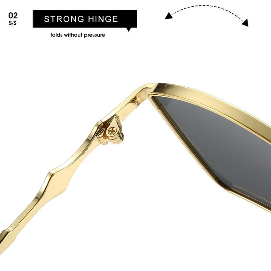 Модные солнцезащитные очки Металлические солнцезащитные очки