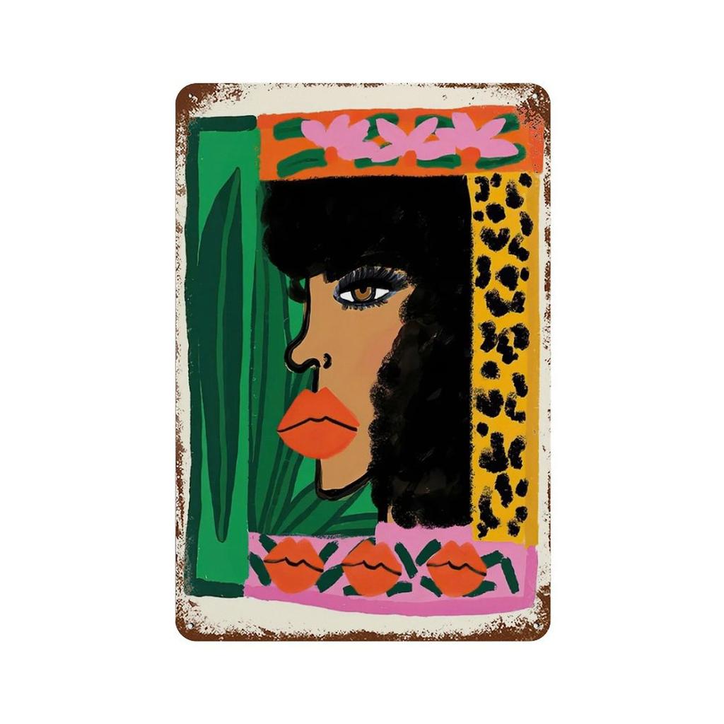 Винтажные металлические плакаты знаки абстрактный Древний Египет змея леопард плакаты красочное животное настенное искусство декор для гостиной домашнего бара