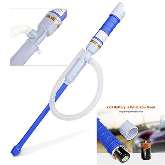 Oil Siphon Pump Convenient Bendable Tube Reliable Liquid Transfer Battery Operated Pump for