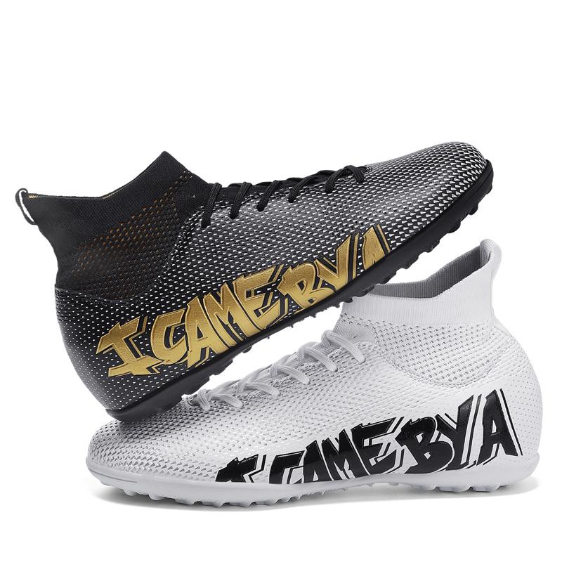 Модные большие футбольные бутсы с противоскользящими кроссовками, дышащие, удобные, легкие, детские футбольные бутсы EU31-48