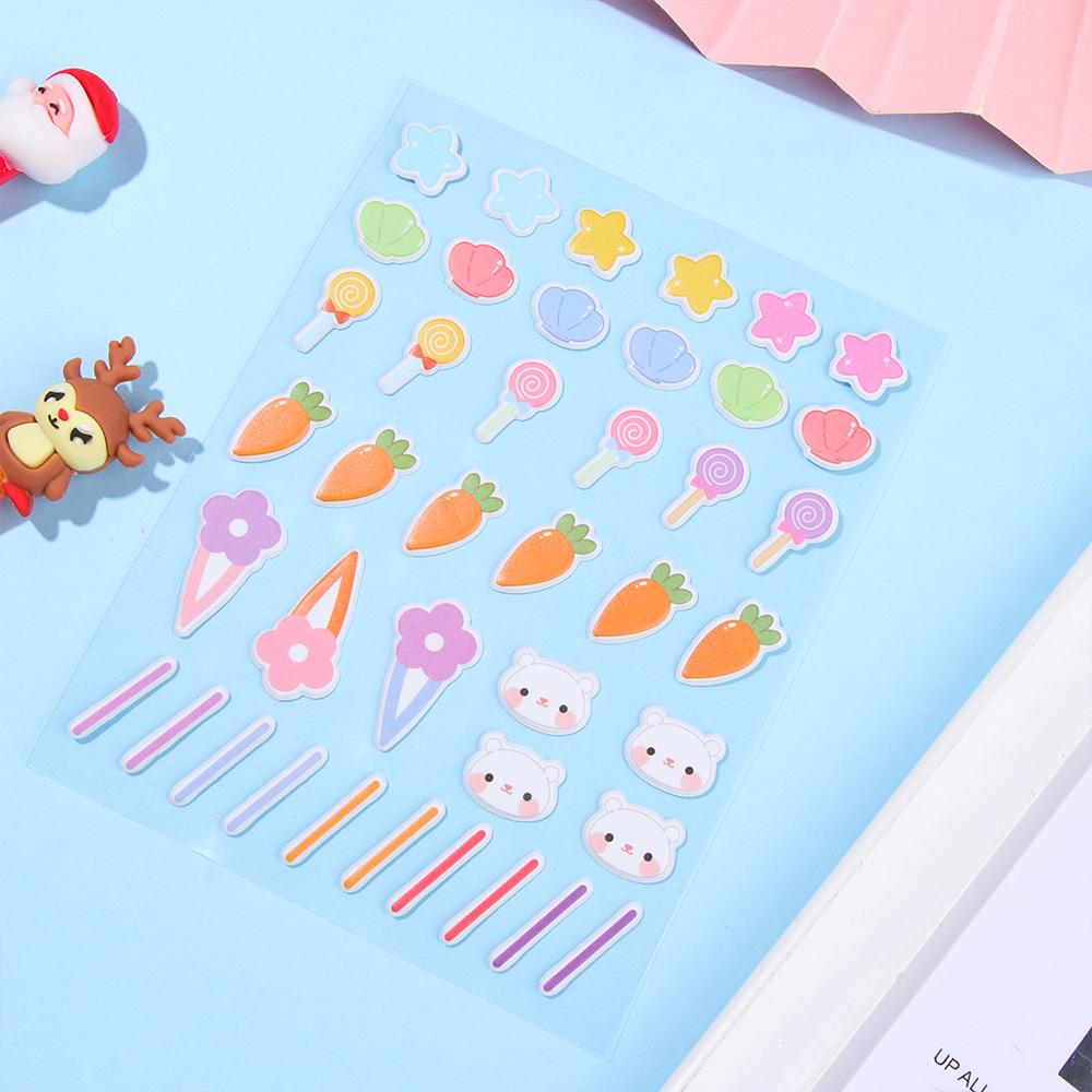 Kids Gift 3D Scrapbooking Decoration Cartoon Gifts Card issuance doll Sticker Cute Bubble Stickers