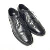 80s 90s Vintage Florsheim Goodyear Handmade Size 8 3E 26.0cm Long Wingtip Black(USED)