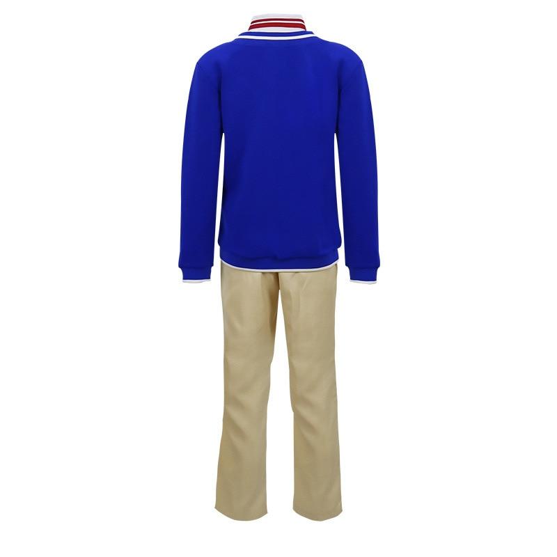 Костюм для косплея аниме WONDER EGG PRIORITY Sawaki Momoe, униформа, кампусный стиль, синий вязаный топ